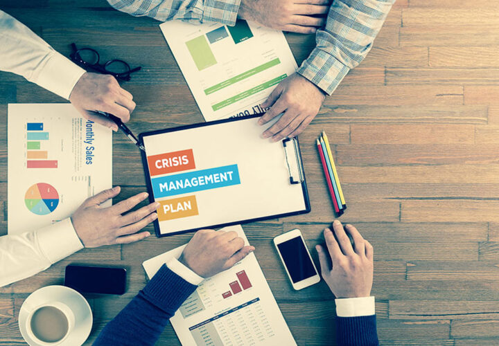 Executives doing crisis planning