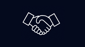 A handshake icon