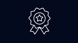 A rosette icon
